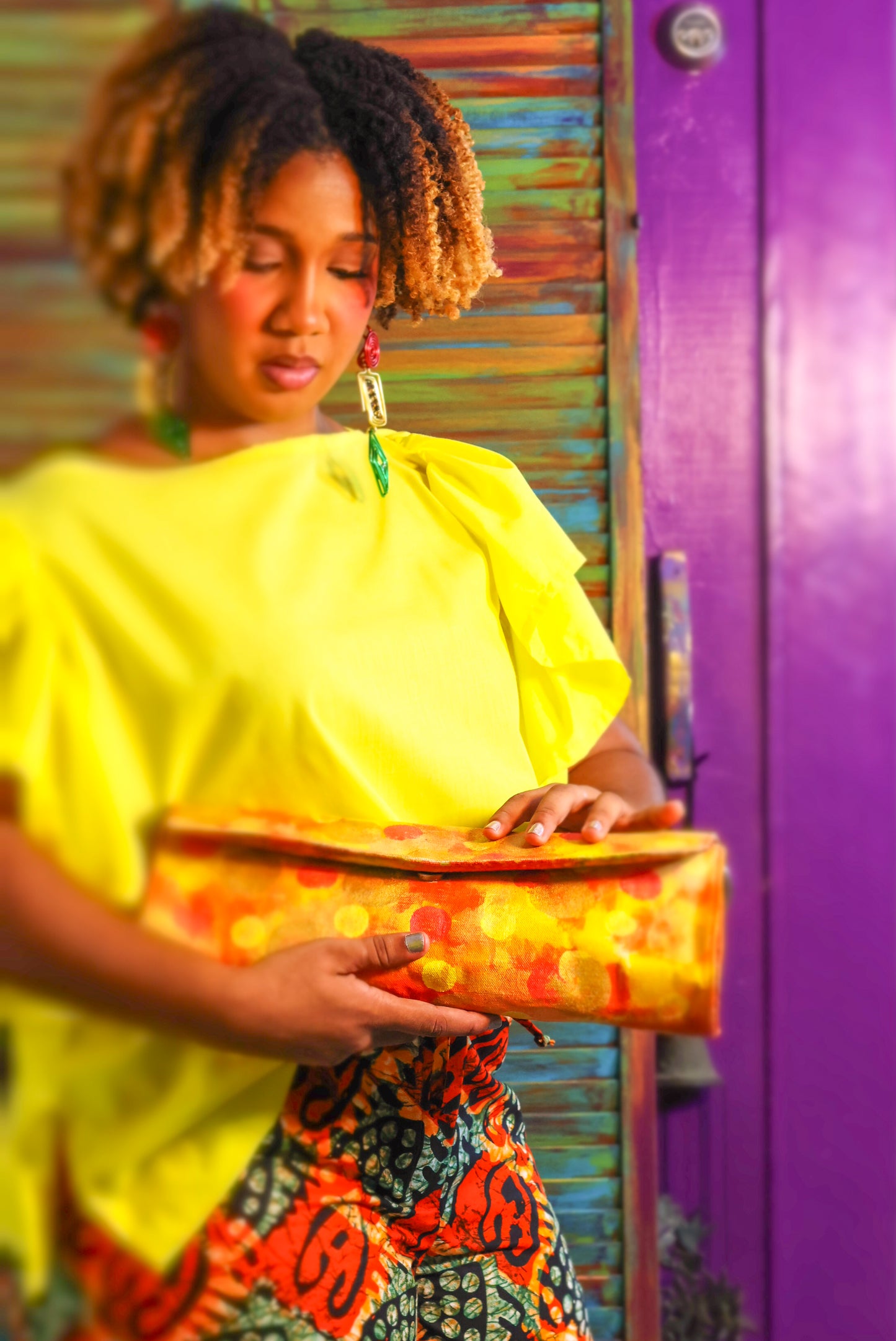 Small Painted Clutch