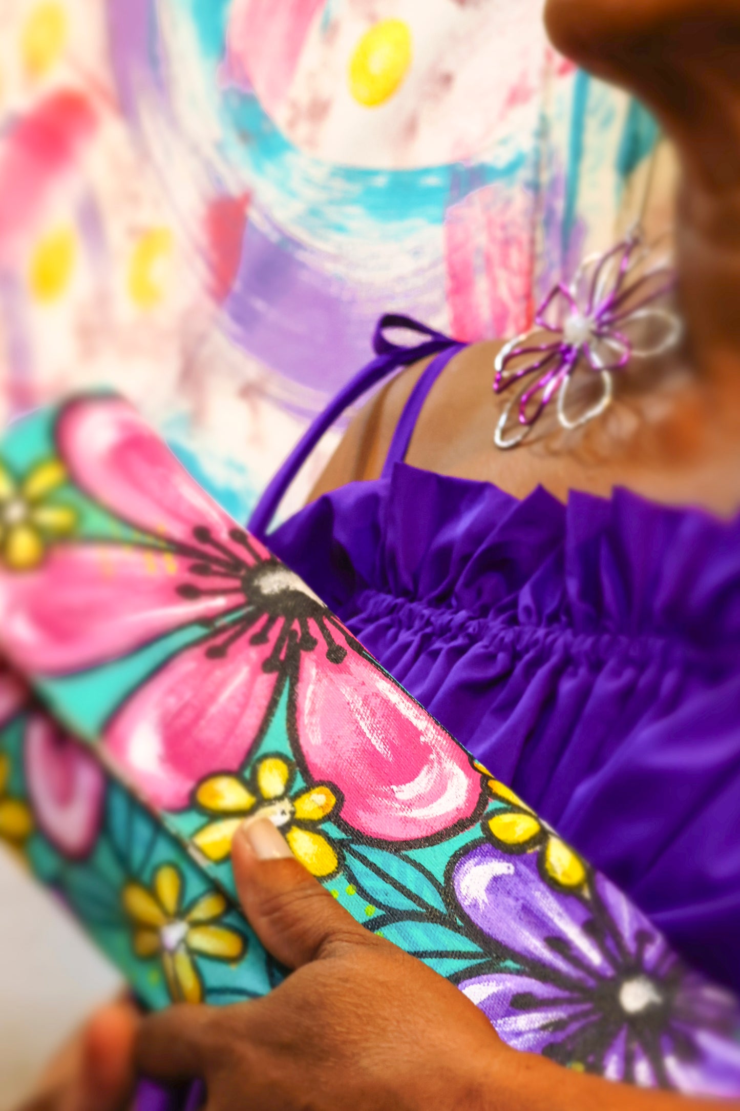 Small Painted Clutch