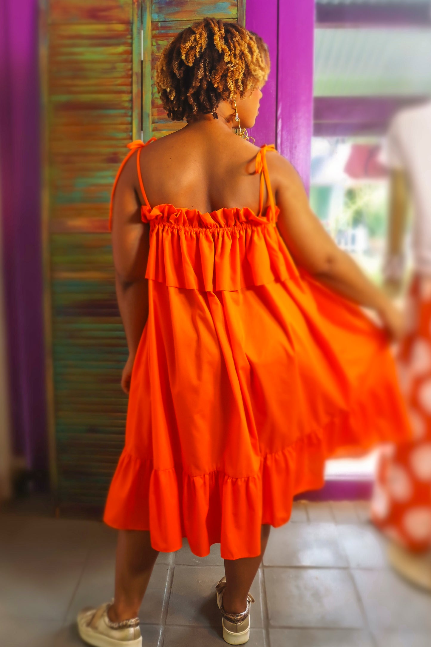 A-Line Ruffle Dress