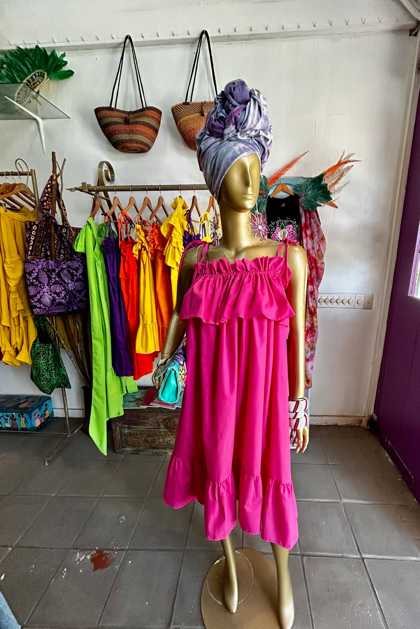 A-Line Ruffle Dress