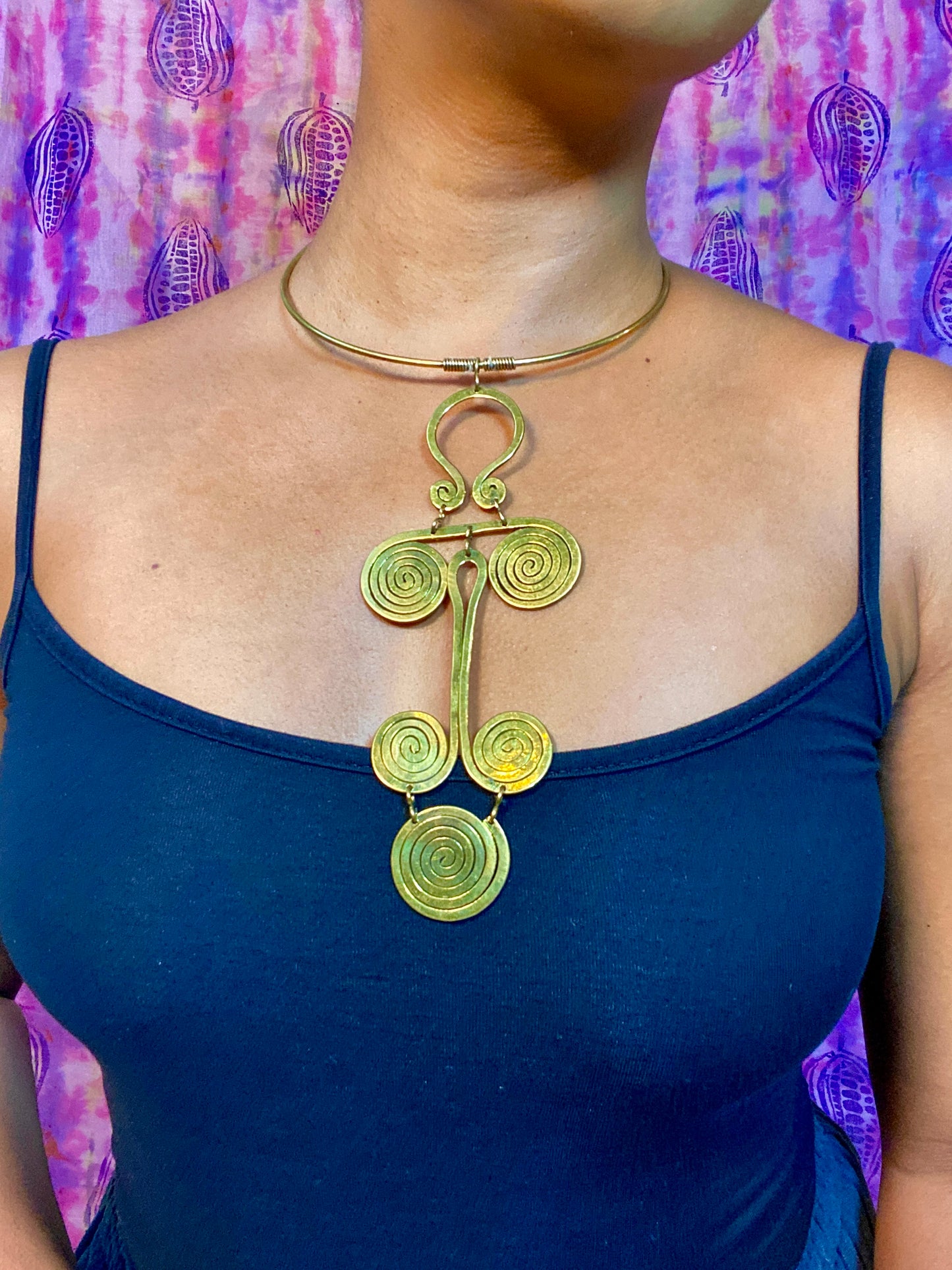 Brass Necklace Set