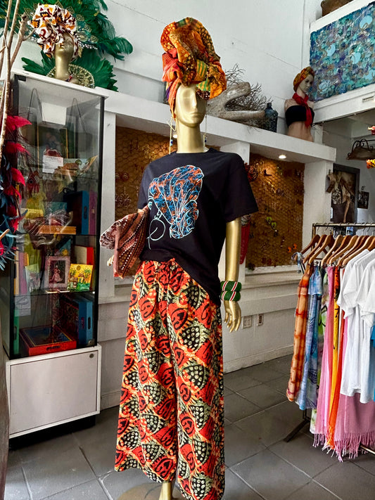 Drawstring Wide Leg Pant