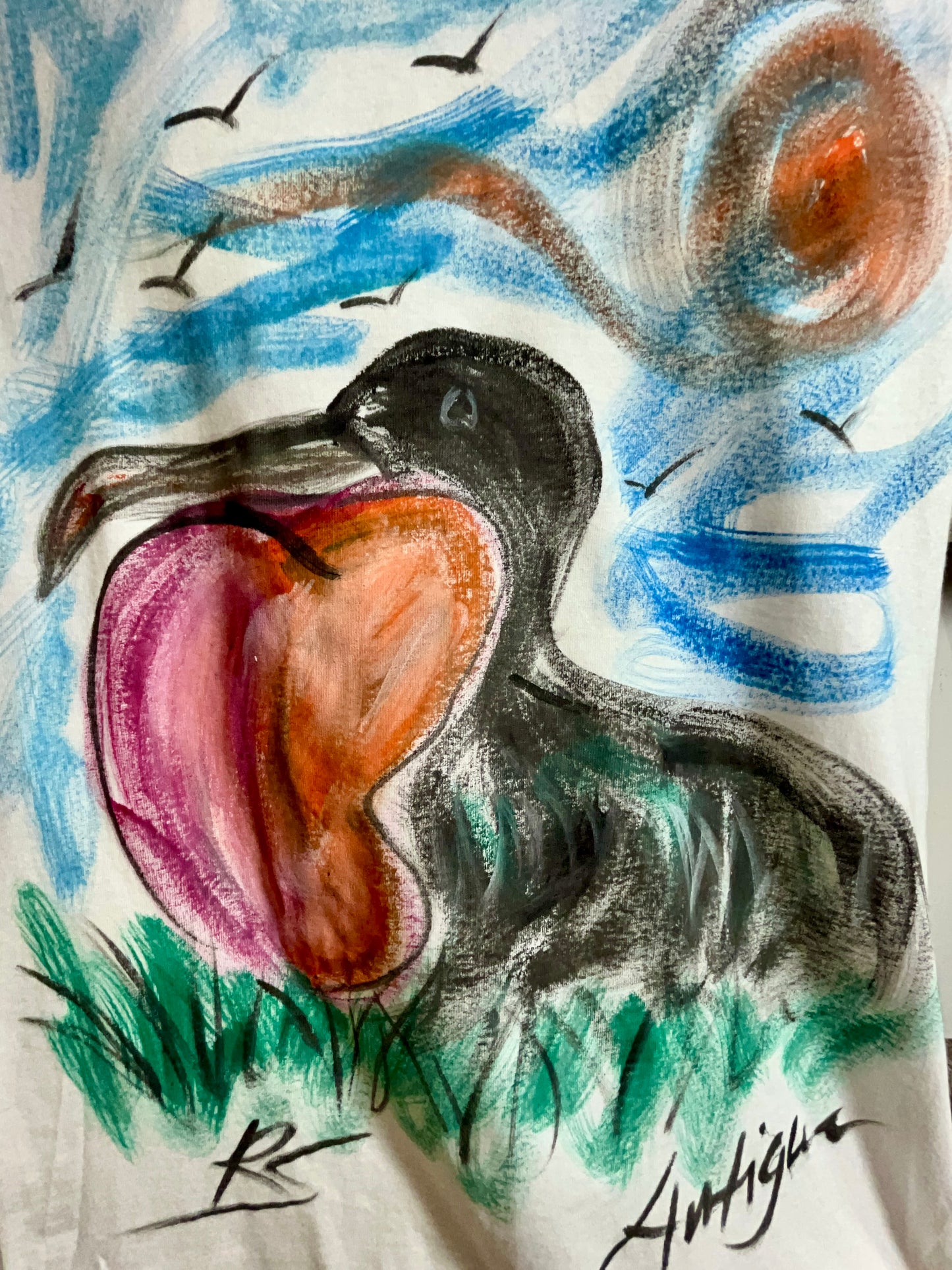 Frigate Bird Painted T-Shirts