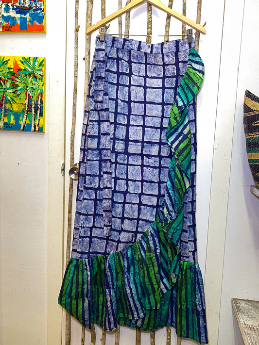 Batik Wrap Maxi Wrap Skirt