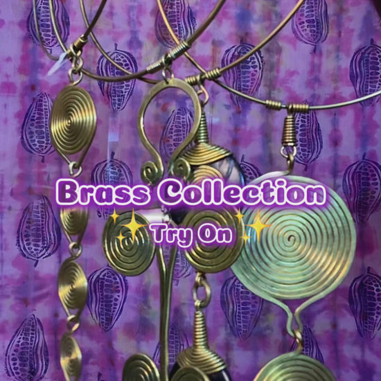 Video showing various styles from Brass Collection. Model is wearing black ensemble so the brass can stand out.